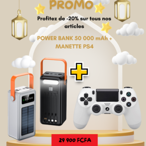 Power Bank 50 000 mAh+ Manette PS4